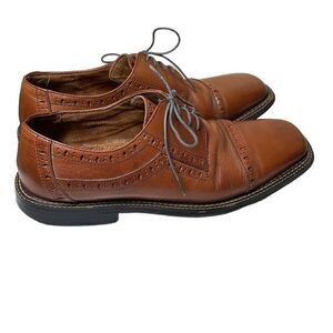 Giorgio Cosani HANDCRAFTED Men’s Size 10 Dress Lace Oxford Brown Leather Shoes